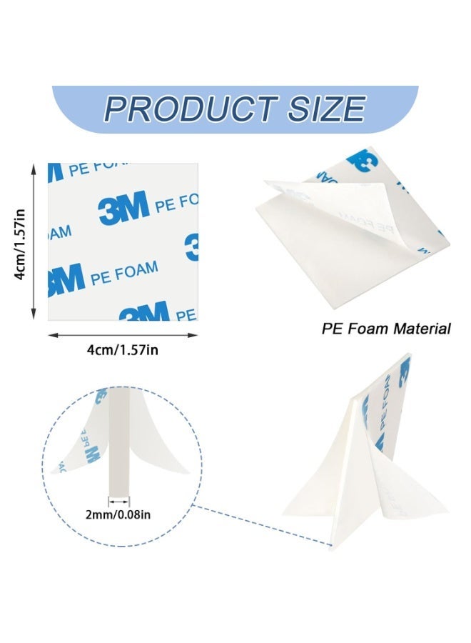 3M 100 Pack 3M Double Sided Foam Adhesive Pads 40x40x2mm – Strong, Water-Resistant Mounting Squares for Home, Office, DIY Crafts, Posters & Ramadan Decoration - Image 2